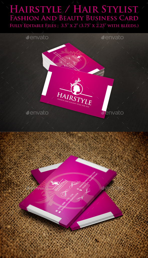 Hairstyle / Hair Stylist / Salon Business Card by djjeep 